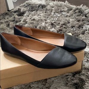 WMNS Lucky Brand Black Soft.l Nappa Leather Flats